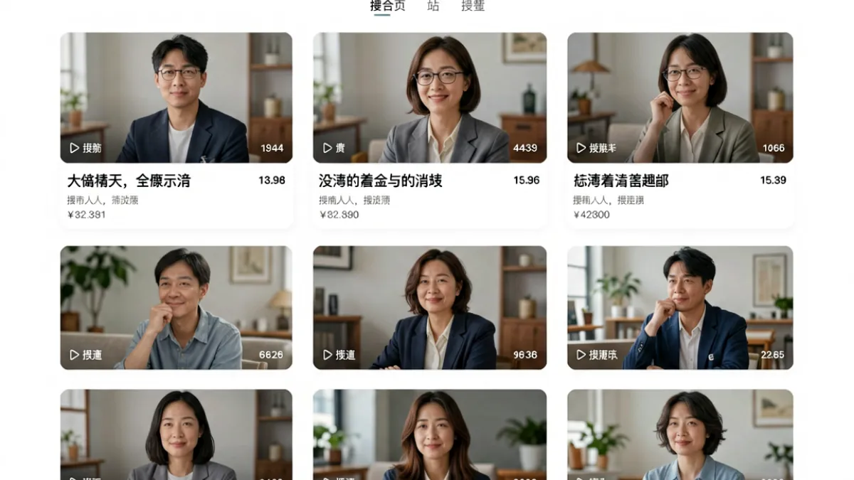 52av 平台首页界面全貌，展示分类导航栏、精选视频封面缩略图与搜索框布局